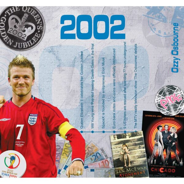 23rd Anniversary Card with Original Hit Music of 2002. A Time to Remember, The Classic Years. - Image 2