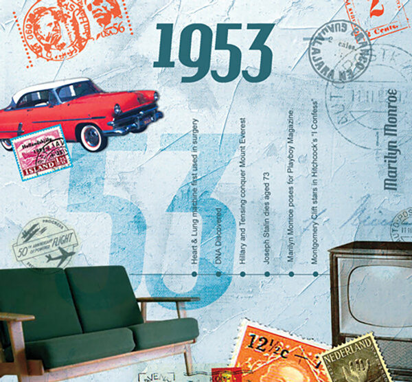 Original Hit Music of 1953. A Time to Remember, The Classic Years.