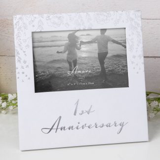 30TH ANNIVERSARY PEARL WEDDING CREAM PHOTO FRAME 30 YEARS TOGETHER AMORE