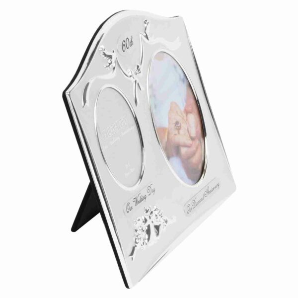 Celebrations 60th Anniversary Gift Silver Photo Frame - 6" x 4"