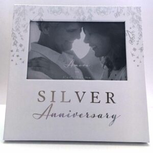 Silver Anniversary Amore Paperwrap Photo Frame