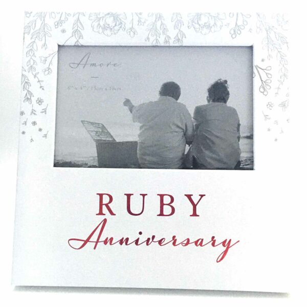 Ruby Anniversary Amore Photo Frame Paperwrap 6″ x 4″