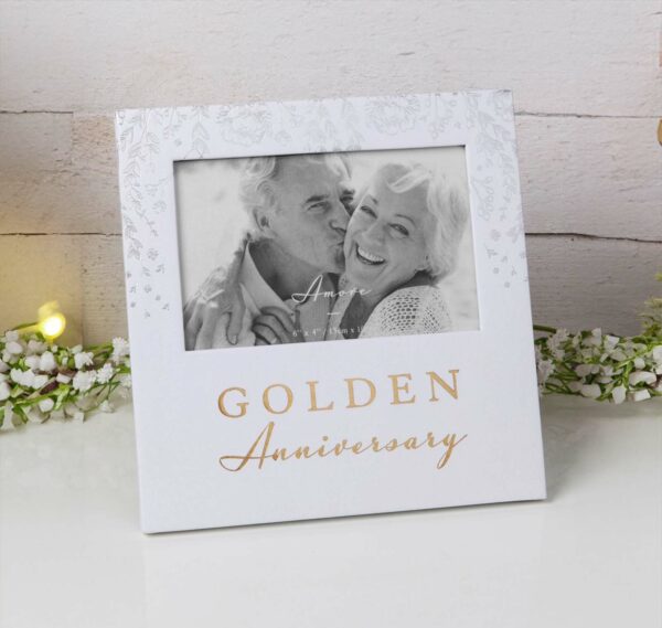 Golden Anniversary Photo Frame from Amore Paperwrap