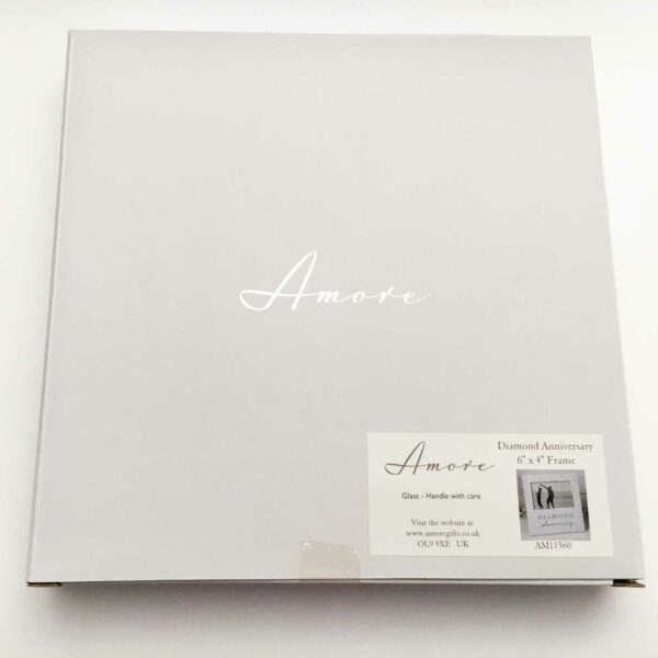 Amore Paperwrap Diamond Anniversary Photo frame 6" x 4" - Image 2
