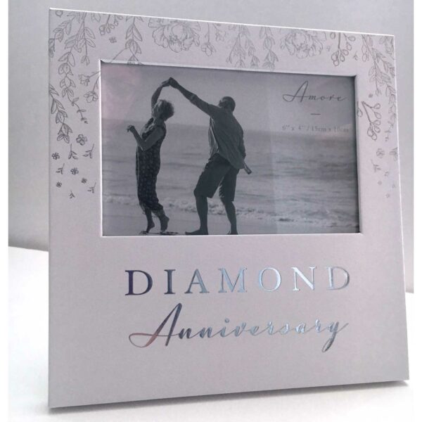 Amore Paperwrap Diamond Anniversary Photo frame 6" x 4" - Image 3