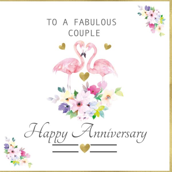 To a Fabulous couple Anniversary Greeting Card