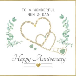 To a Wonderful Mum & Dad Anniversary Greeting Card