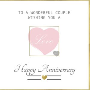 To a Wonderful Couple Anniversary Greeting Card