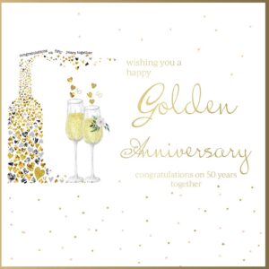 Wishing you a Happy Golden Anniversary Greeting Card