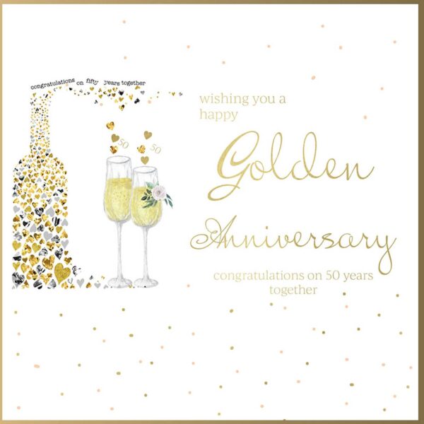 Wishing you a Happy Golden Anniversary Greeting Card