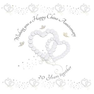 Wishing you a Happy China Anniversary Greeting Card