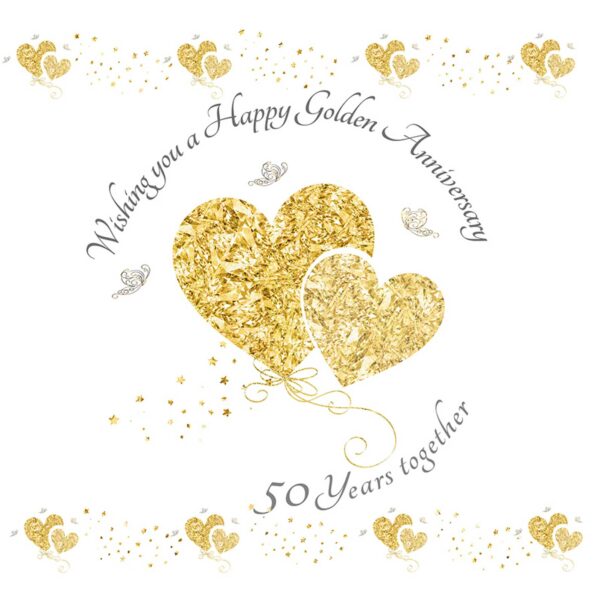 Wishing you a Happy Golden Anniversary Greeting Card