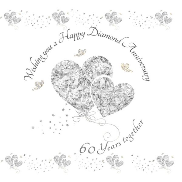 Wishing you a Happy Diamond Anniversary Greeting Card