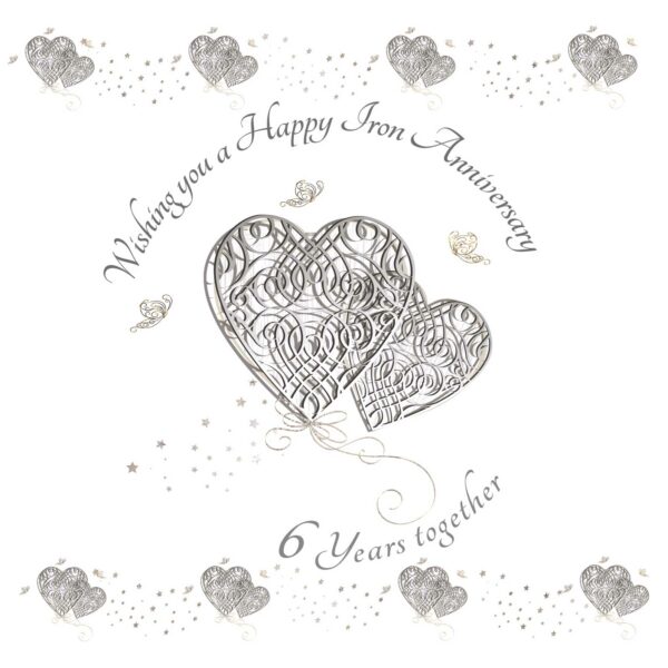 Wishing you a Happy Iron Anniversary Greeting Card