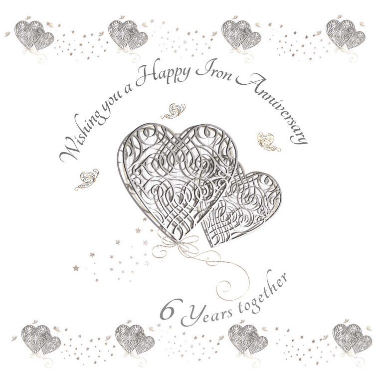 Wishing you a Happy Iron Anniversary Greeting Card