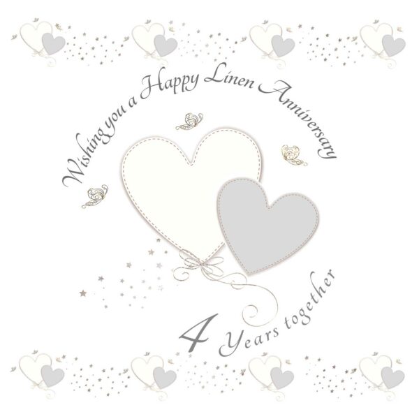 Wishing you a Happy Linen Anniversary Greeting Card