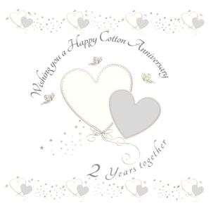 Wishing you a Happy Cotton Anniversary Greeting Card