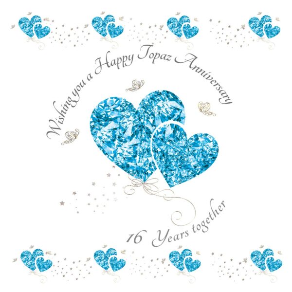 Wishing you a Happy Topaz Anniversary Greeting Card