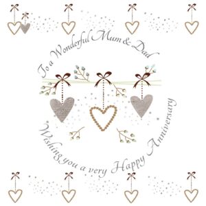 To a Wonderful Mum & Dad Anniversary Greeting Card