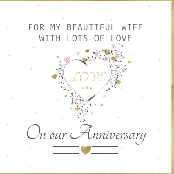 For my Beautiful Wife on our Anniversary Greeting Card