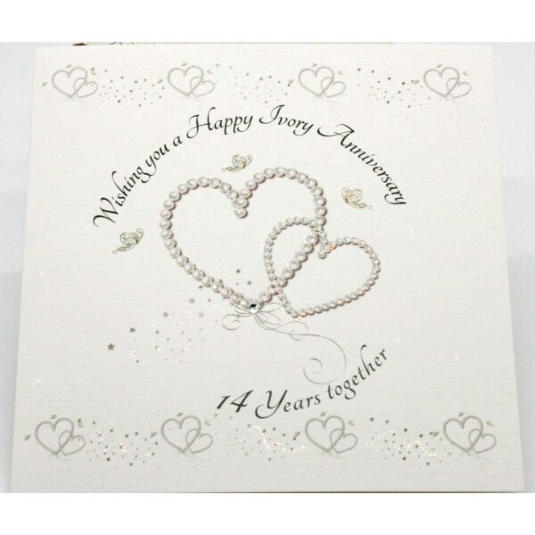 Wishing you a Happy Ivory Anniversary Greeting Card