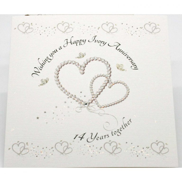 Wishing you a Happy Ivory Anniversary Greeting Card