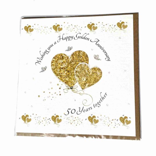 wishing you a happy golden anniversary card