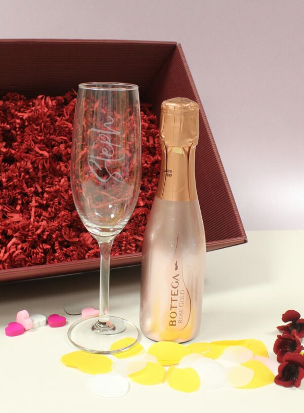 200ml Rose Gold Bottega & Flute Set - Image 2