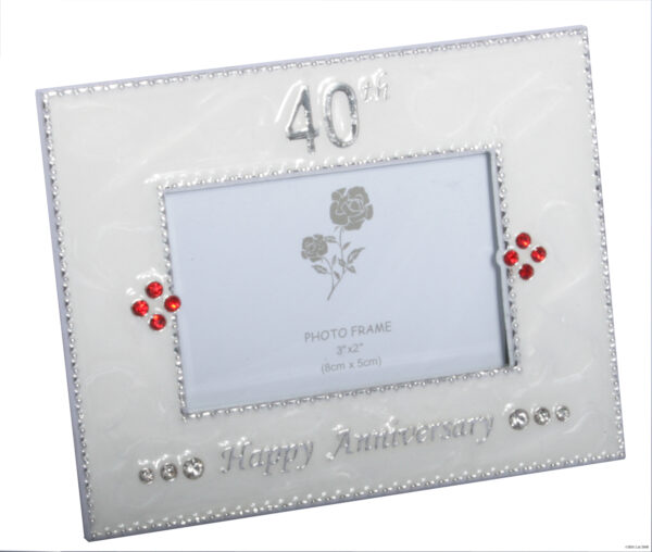 40th Happy Anniversary Photo Frame