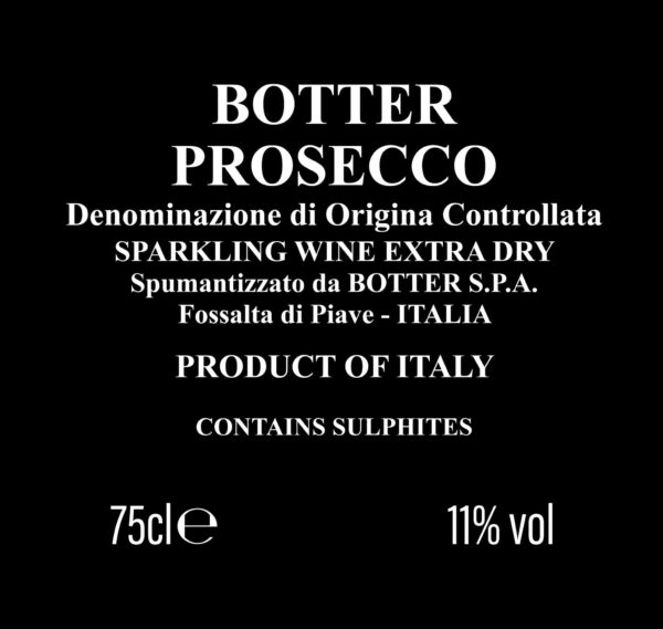 Botter Prosecco Specifications