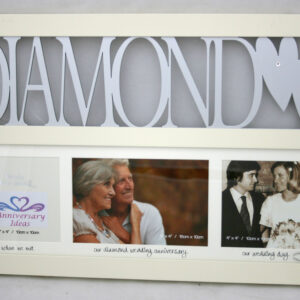 Diamond Wedding 60th Anniversary Gift Multi Photo Frame