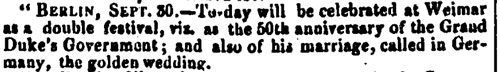 excerpt from The Morning Chronicle