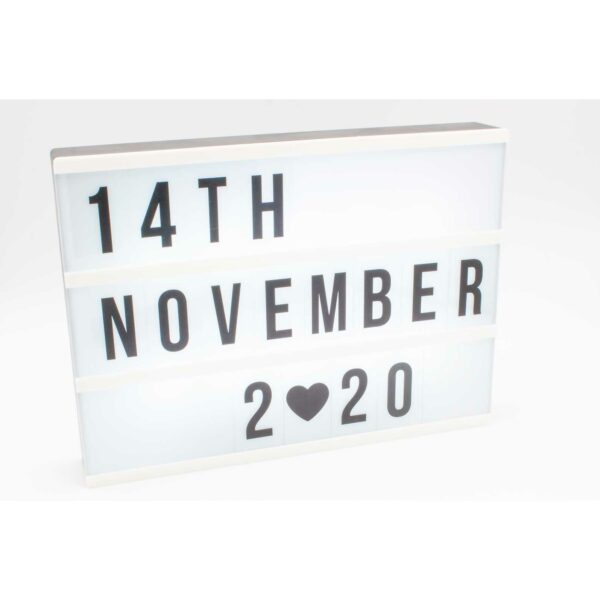 Signography LED Light Box with replaceable lettering - Image 4