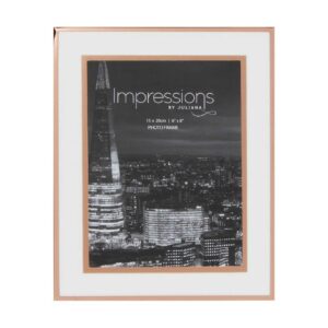 Impressions Copper Finished Photo Frame with Copper Bordered Mount 6" x 8"