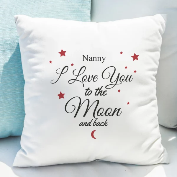 Love You To The Moon & Back Personalised Cushion Cover - Image 3