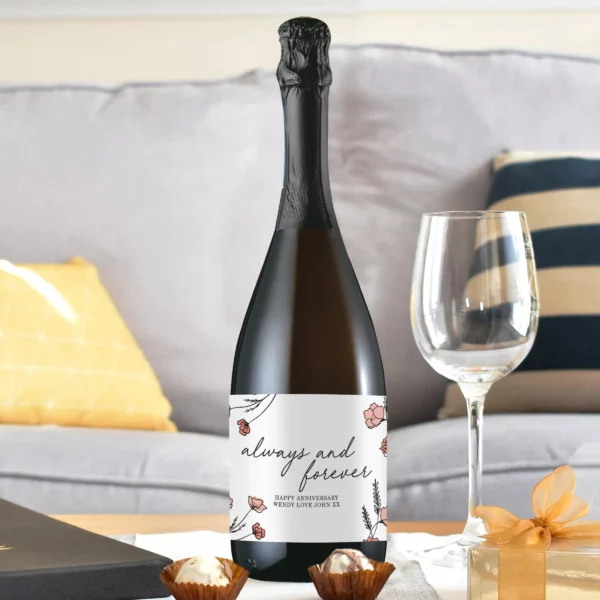 Always and Forever Prosecco, free personalisation