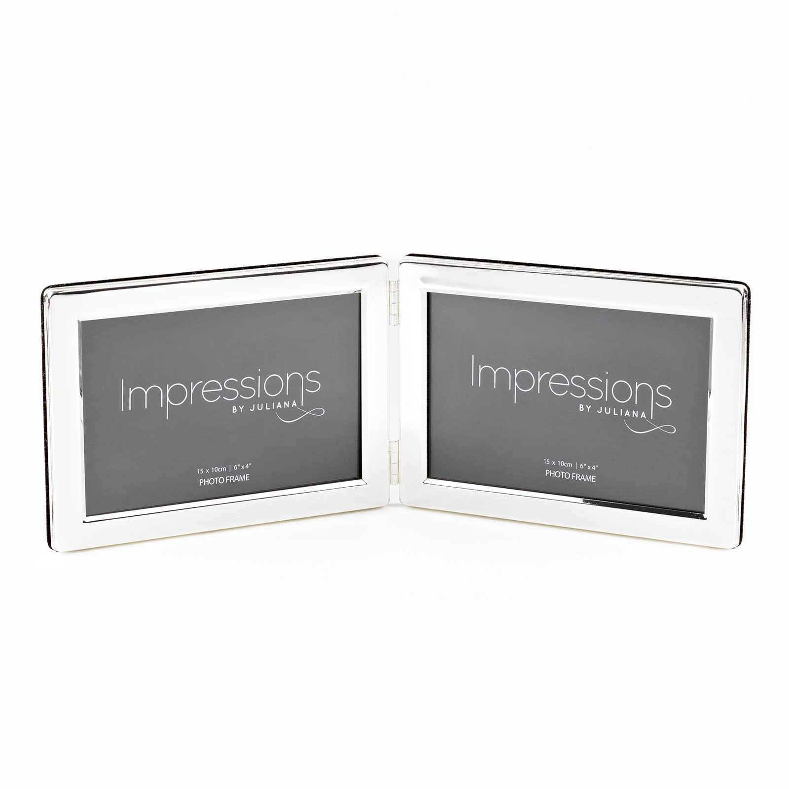 Silver plated Double Landscape Photo Frame by Impressions
