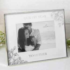 1st Anniversary Together Amore Photo Frame 5" x 7"