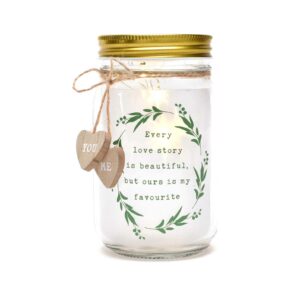 Love Story Light Up Jar "Ours Is My Favourite"