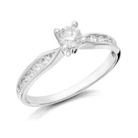 Platinum Diamond Ring - 1/2ct