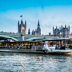 Superior Bateaux 5 Course Dinner Thames Cruise with Live Entertainment for Two