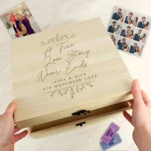 True Love Story Personalised Memory Box
