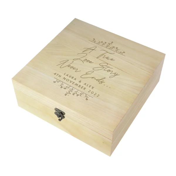 True Love Story Personalised Memory Box - Image 4