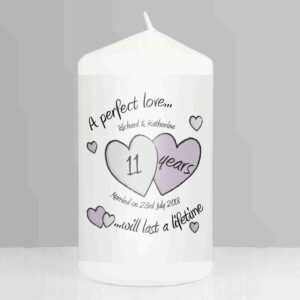 A Perfect Love Anniversary Pillar Candle