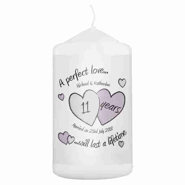 A Perfect Love Anniversary Pillar Candle