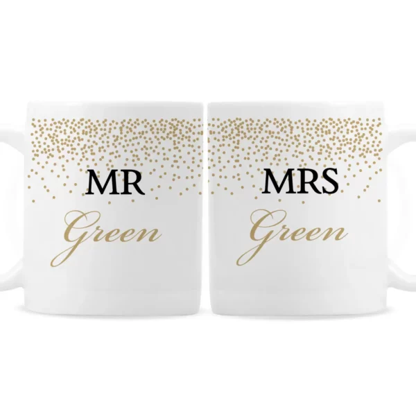 Personalised Gold Confetti Mug Set of Two - Image 7