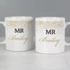 Personalised Gold Confetti Mug Set of Two - Image 5