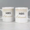 Personalised Gold Confetti Mug Set of Two - Image 2