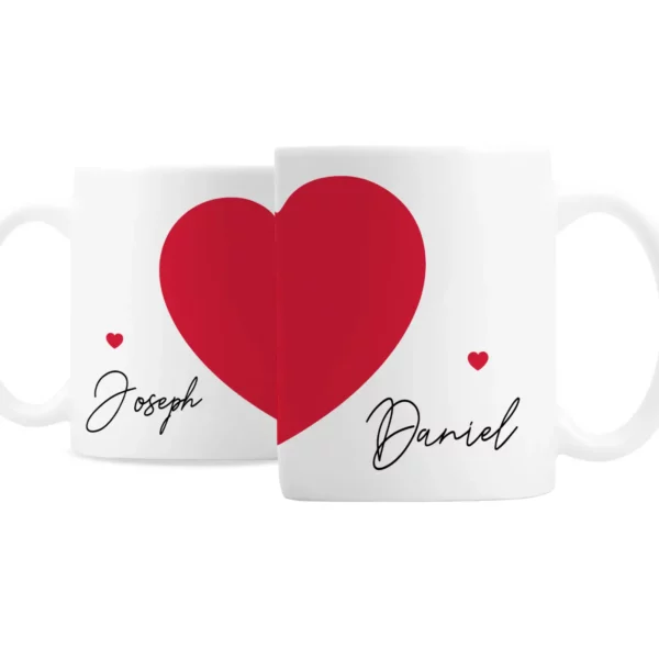 Personalised Two Hearts Mug Set - Image 3