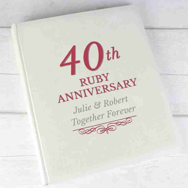 40th Ruby Anniversary Traditional Photo Album